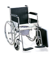 00522: รถเข็นนั่งถ่ายล้อใหญ่ (Commode wheelchair)